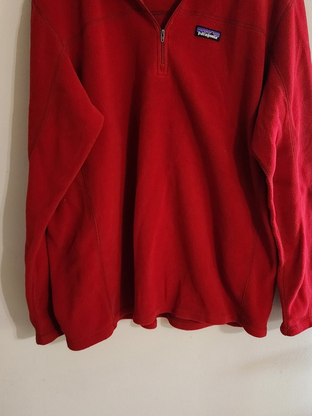 Vintage Patagonia Red Synchilla Snap-T / 1/4 Zip Fleece Pullover Men’s XL